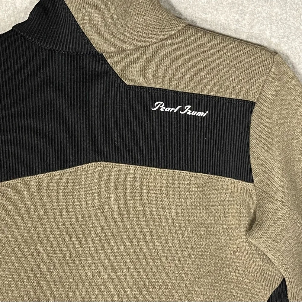 Pearl Izumi Beakay Jersey Women’s Medium Taupe Black 1/2 Zip Sweater Pullover - Picture 6 of 13